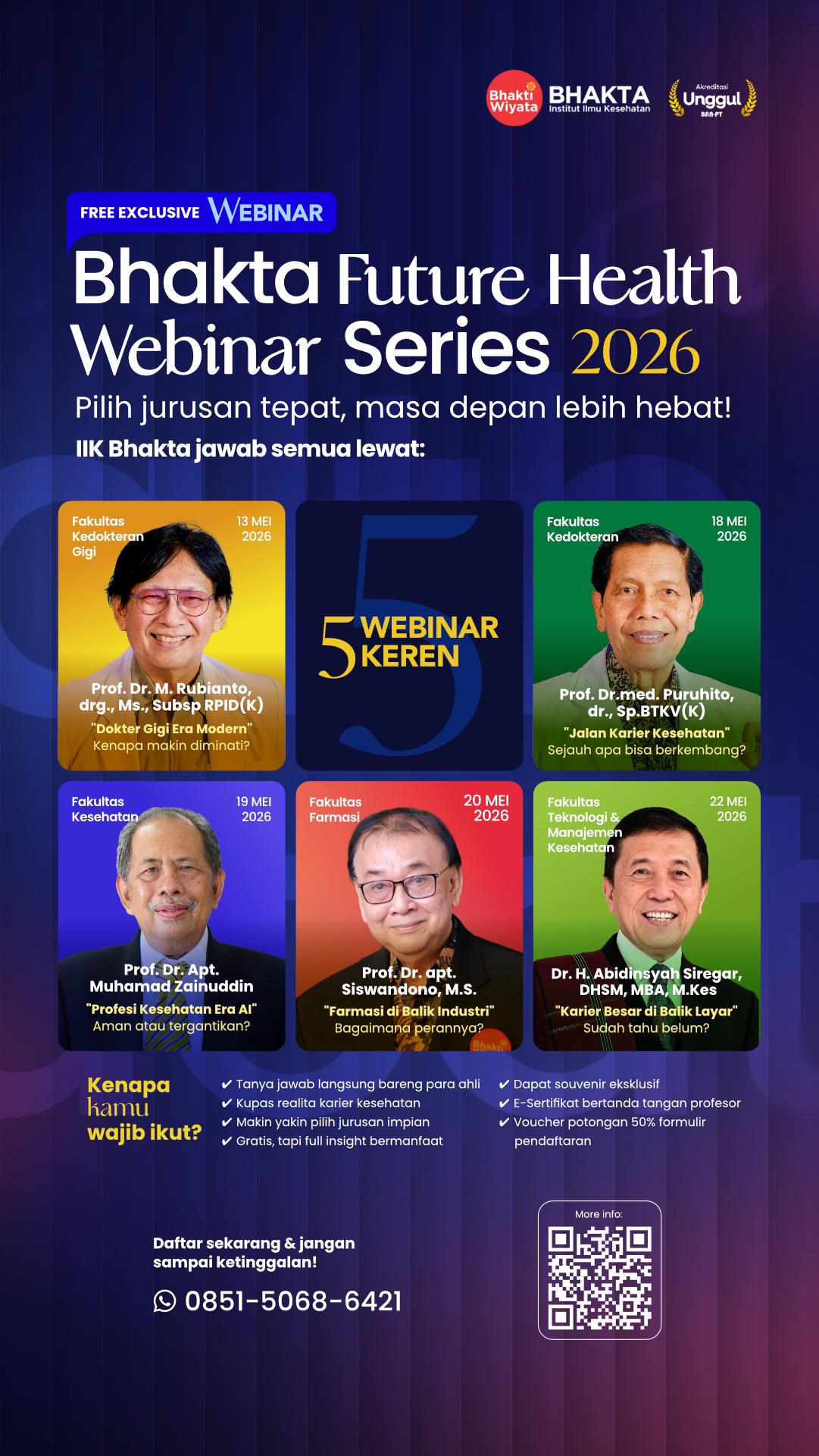 National Health Education Forum 2026 — 5 Webinar Eksklusif IIK Bhakti Wiyata